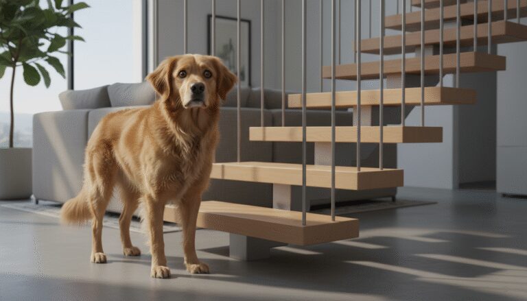 Dog Scared Of Open Stairs? The Confidence Hack For Floating Risers