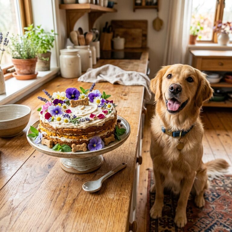 Absolutely Pinterest-Worthy: How to Safely Decorate Beautiful Dog Cakes Using Real Edible Flowers
