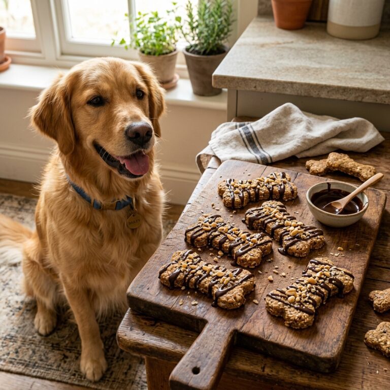 Better Than Chocolate! The Gorgeous Carob Drizzle Biscuits Your Dog Deserves!