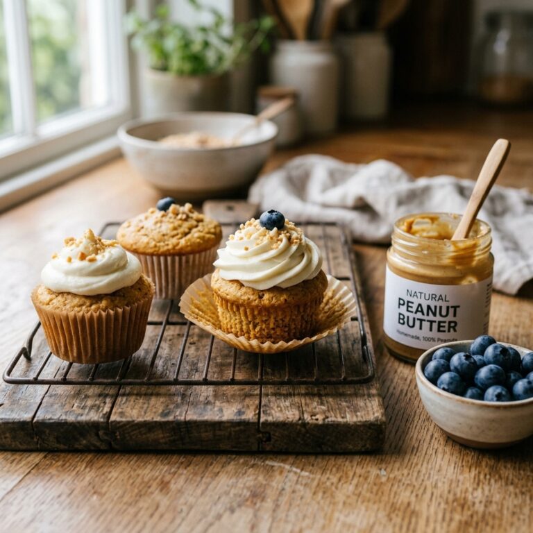 Better Than The Bakery: Easy Peanut Butter Pupcakes with Greek Yogurt Frosting