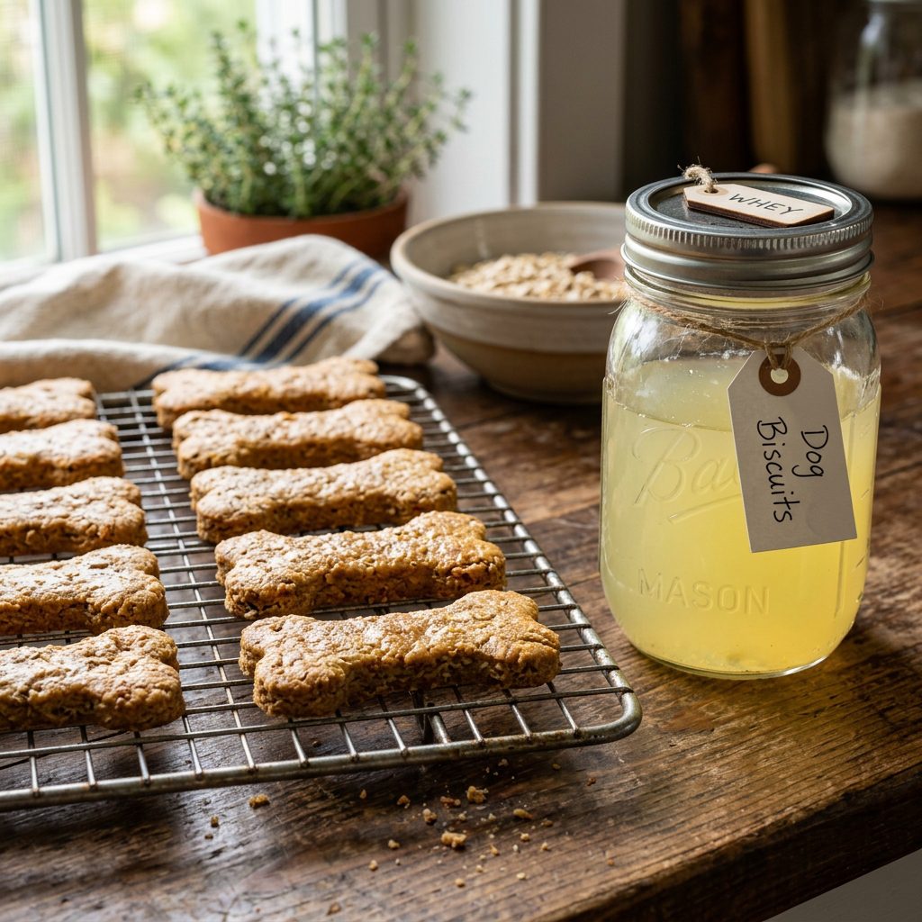 Don't Dump the Whey! Make These High-Protein Dog Biscuits From Leftover Yogurt Liquid!