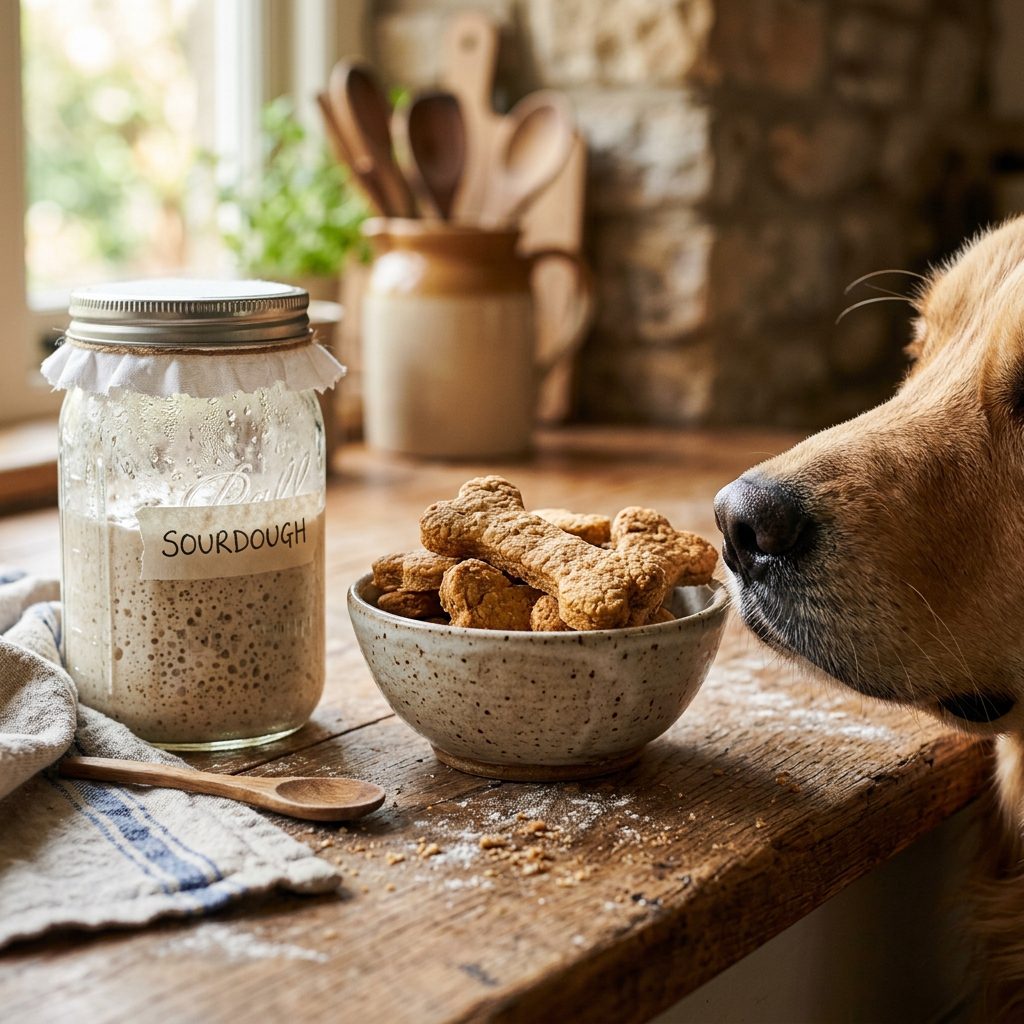 Don't Throw It Out! Bake These Crispy Sourdough Discard & Chicken Broth Dog Biscuits Tonight!