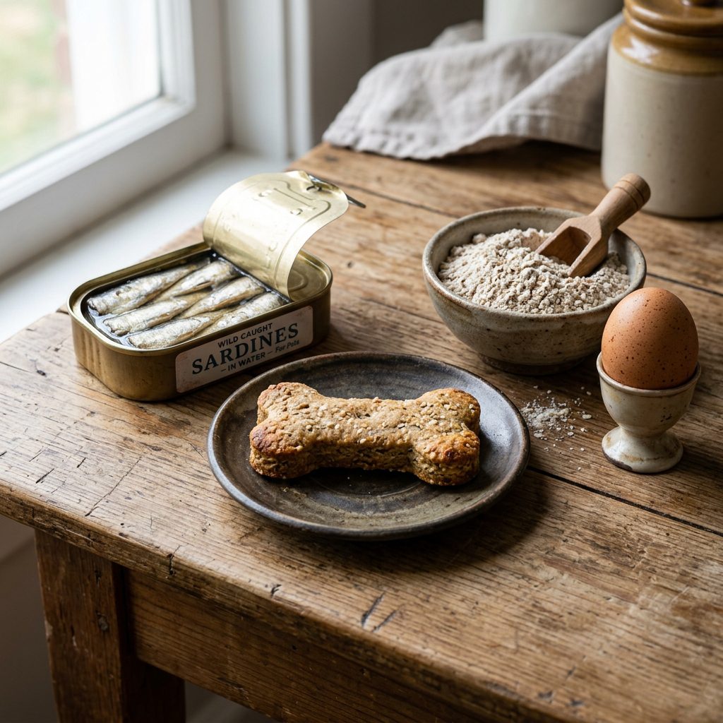 Get a Glossy, Shiny Coat in 7 Days With These Easy Baked Sardine Dog Treats!