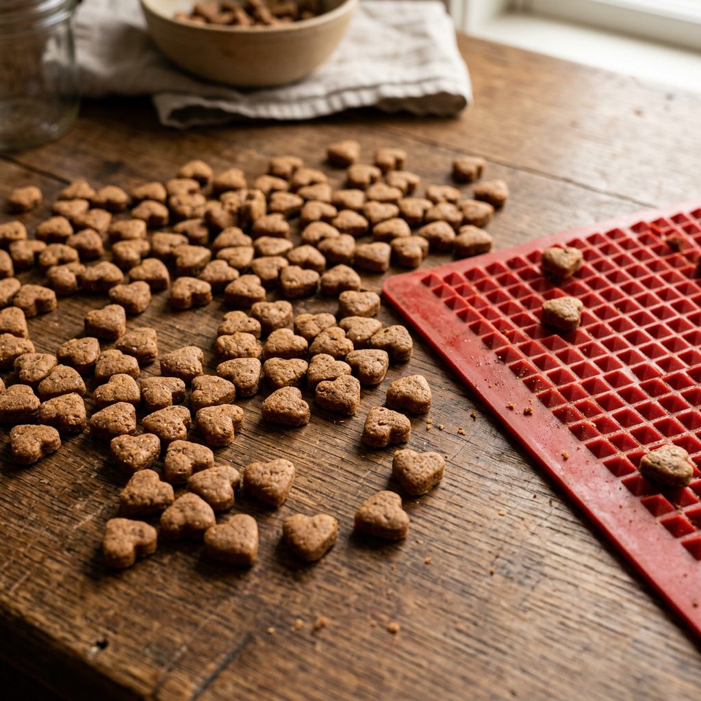 How I Baked 300 Tiny Training Treats in 10 Minutes flat (Using a Trivet!)