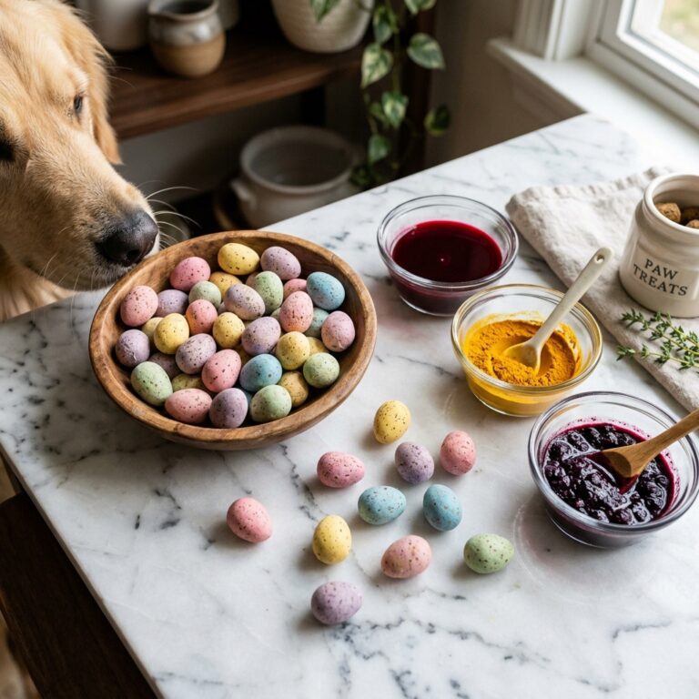 How to Bake Viral Pastel Easter Egg Dog Treats Using 100% All-Natural Plant Dyes!