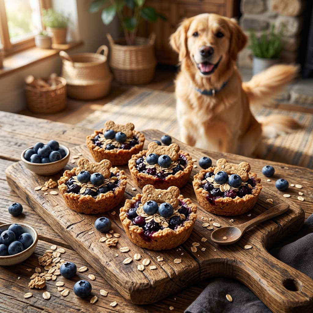 Insta-Worthy Barkery Style: How to Make Gourmet Blueberry Oat Dog Tarts at Home!