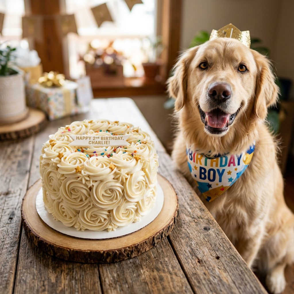 Looks Like Real Buttercream! The Secret 3-Ingredient Frosting for Show-Stopping Dog Birthday Cakes