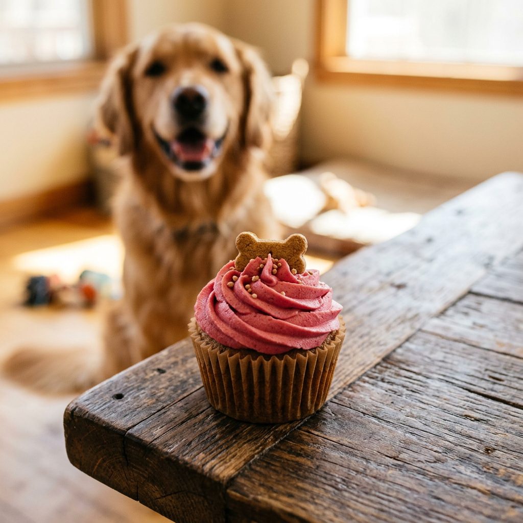No Cream Cheese? No Problem! This Dog Cake Frosting Stays Perfectly Pink and Firm