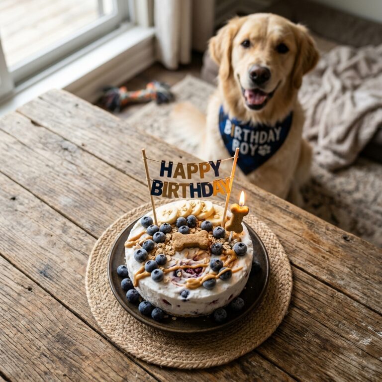 No Oven Required! The 10-Minute Frozen No-Bake Dog Birthday Cake Pups Adore