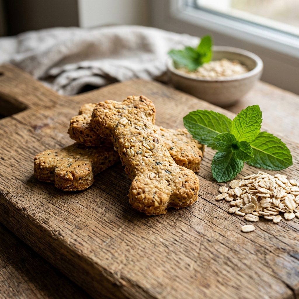 Say Goodbye to Stinky Dog Breath with These Easy 3-Ingredient Minty Biscuits