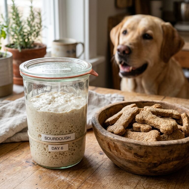 Stop Throwing Away Your Starter! Make These Active Sourdough Starter Dog Biscuits Instead