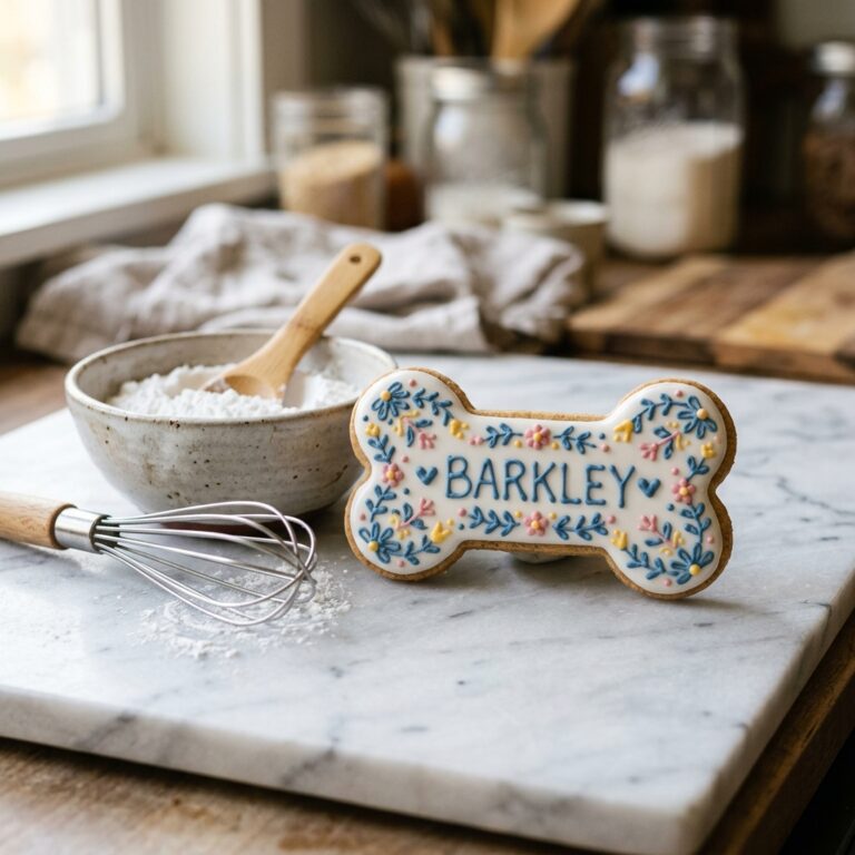 Stop Using Cream Cheese! This 3-Ingredient Dog Royal Icing Hardens Shiny in Minutes!