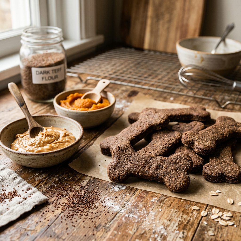 Superfood in a Crunch: How to Bake Gluten-Free Teff Flour Dog Biscuits Packed with Iron