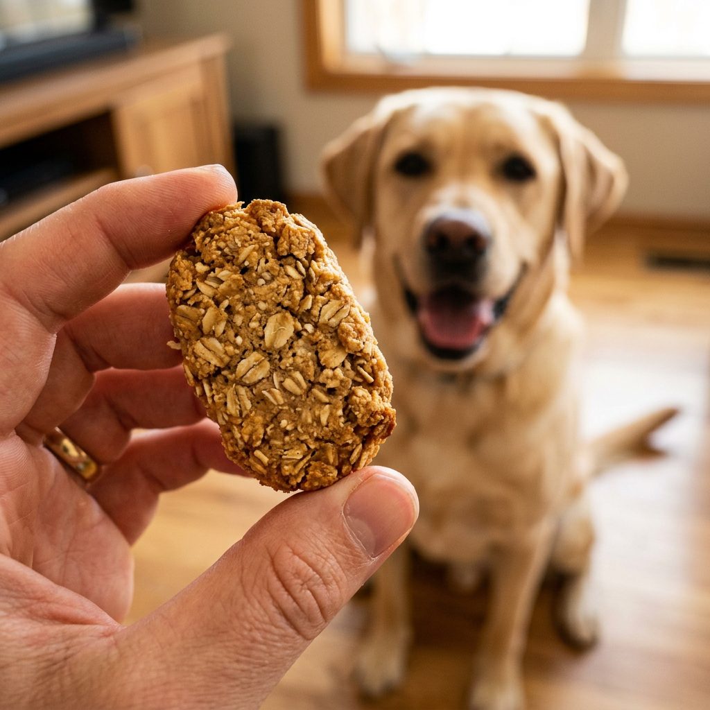 The 2-Minute Microwave Peanut Butter Oatmeal Treat Every Lazy Dog Owner Needs