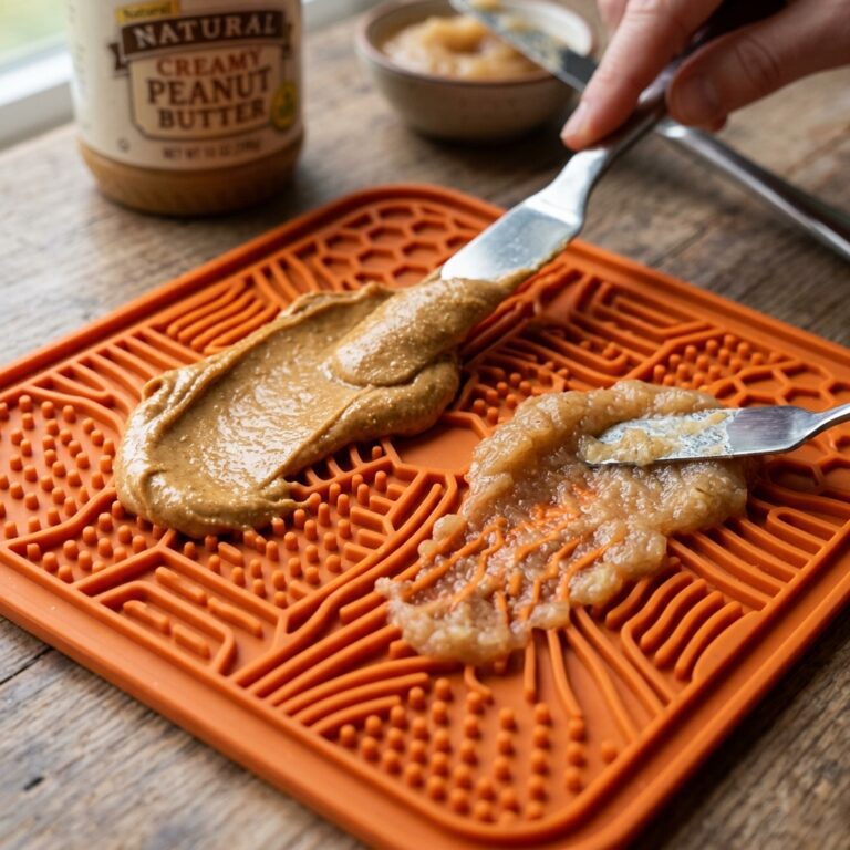 The 30-Minute Quiet Trick: Peanut Butter and Applesauce Lick Mat Recipe for Dogs