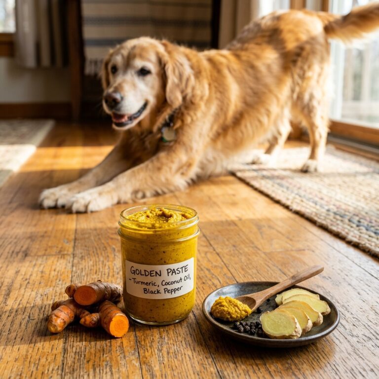 The Anti-Inflammatory Golden Paste & Ginger Bites That Will Make Your Senior Dog Run Like a Puppy Again