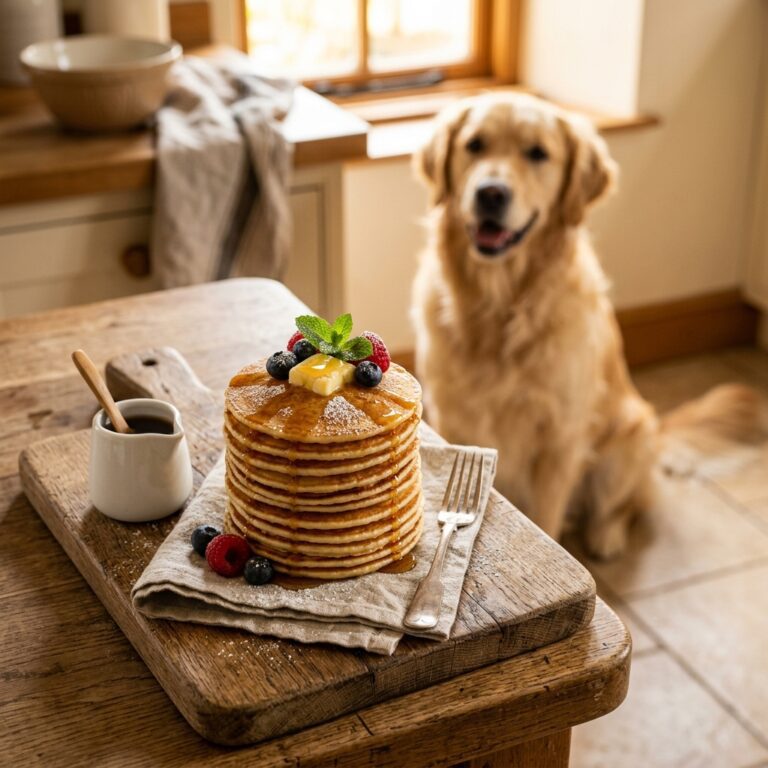 The Fluffiest 3-Ingredient Sourdough Discard Dog Pancakes Your Pup Will Drool Over!