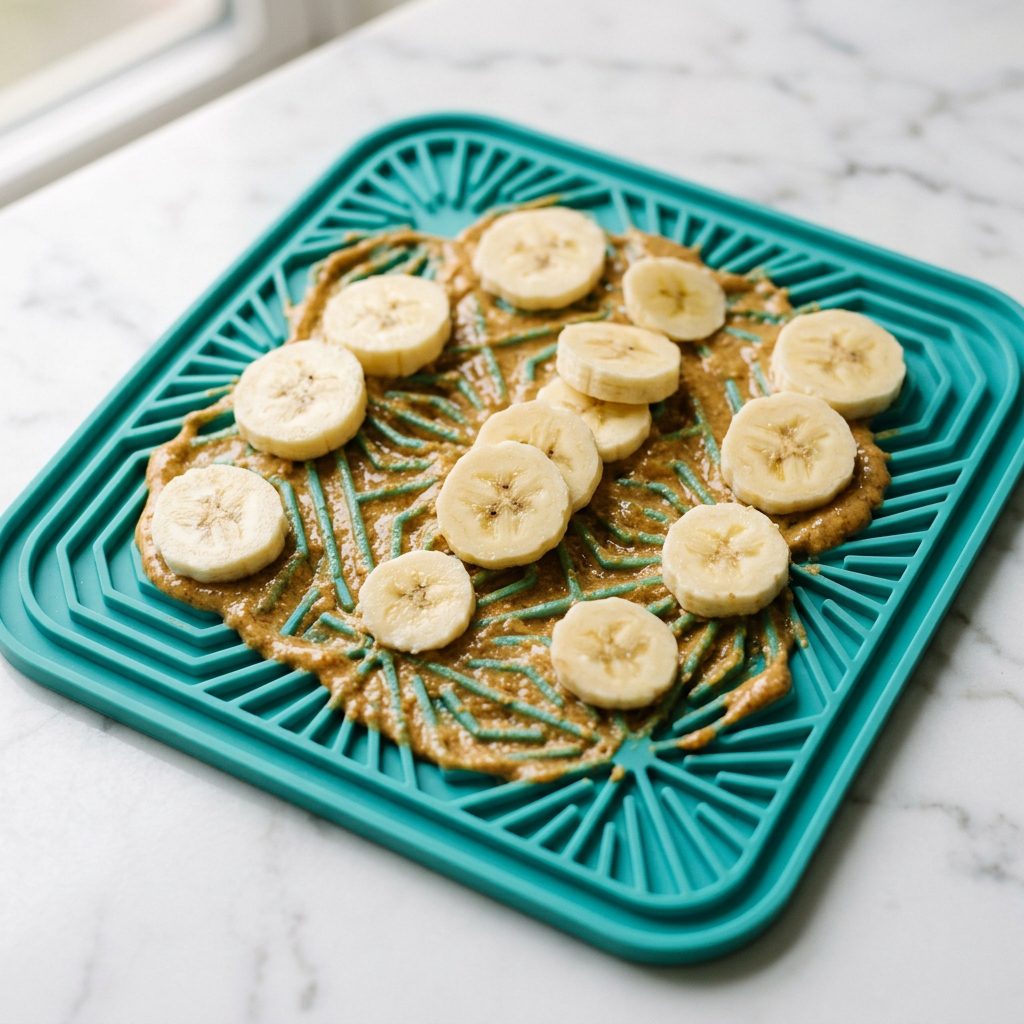 The Genius Sunflower Butter & Banana Lick Mat Recipe That Keeps Anxious Dogs Calm for Hours!