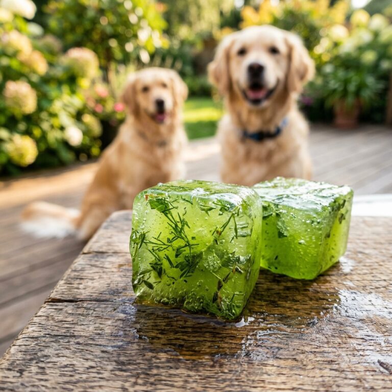 The Refreshing Summer Green Juice Ice Cubes That Make Your Dog's Coat Shine!