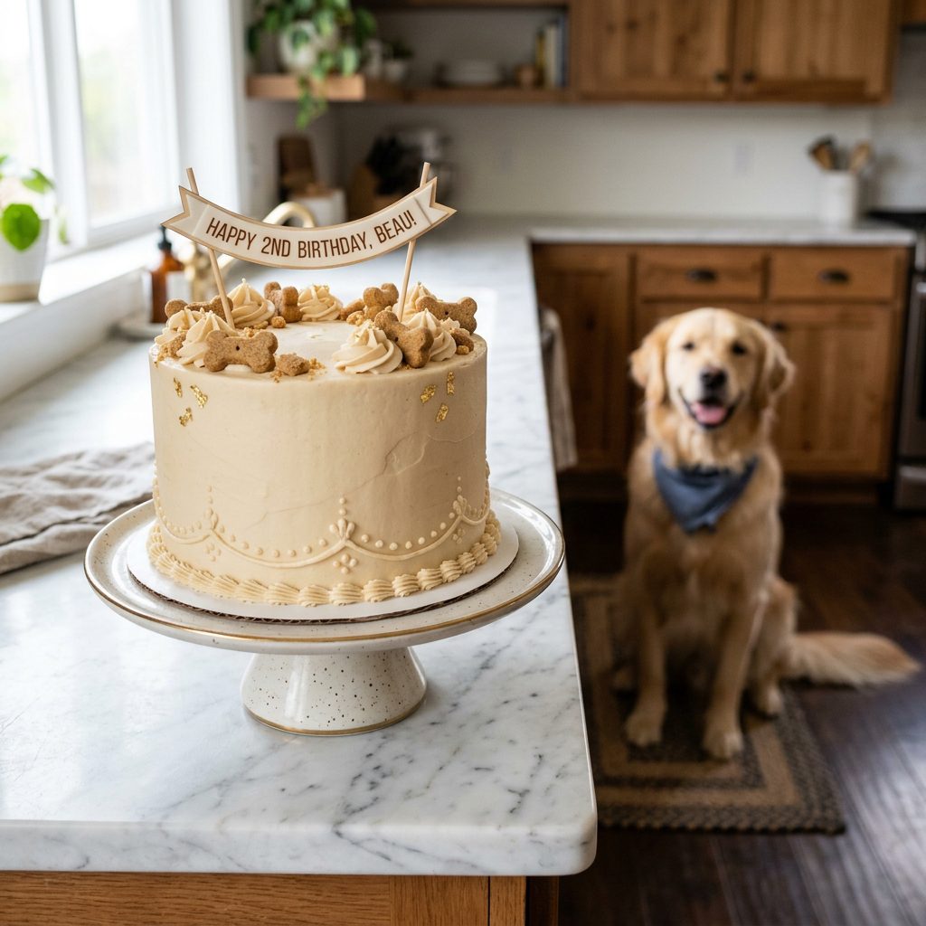 The Secret 3-Ingredient Dog Cake Icing That Hardens Like Professional Bakeries