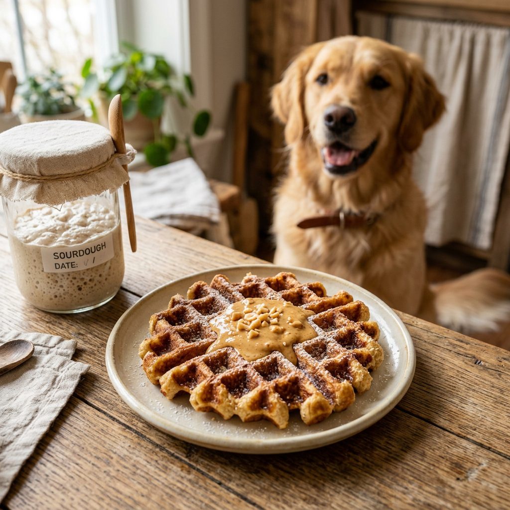 The Sourdough Hack Your Vet Kept Secret: Fermented Discard Dog Waffles for Mind-Blowing Gut Health!