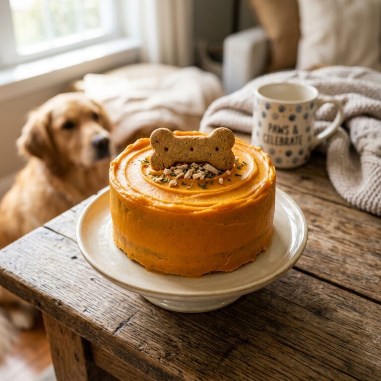 The Viral 2-Ingredient Sweet Potato Frosting That Makes Dog Cakes Look Professional!