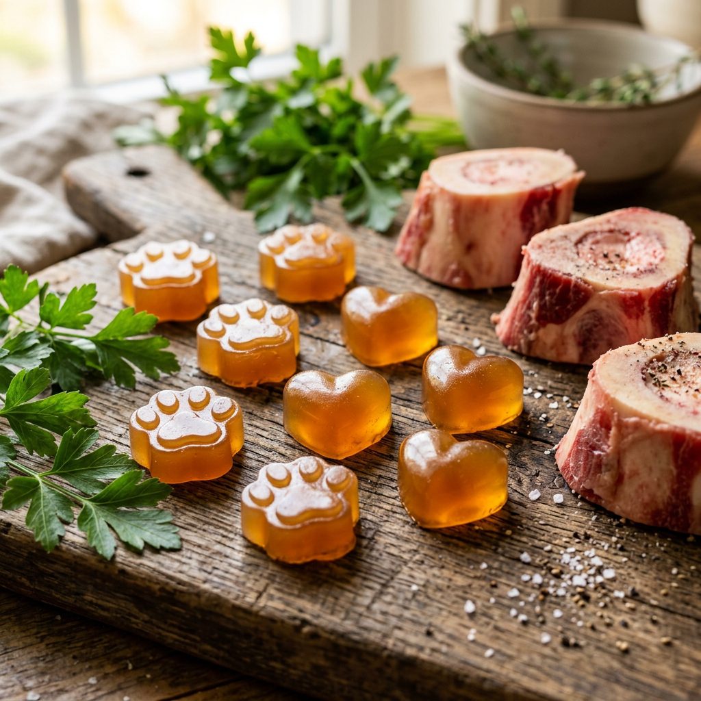 The Wrinkle Eraser: These Collagen-Packed Bone Broth Jellies Will Make Your Dog Move Like a Puppy Again