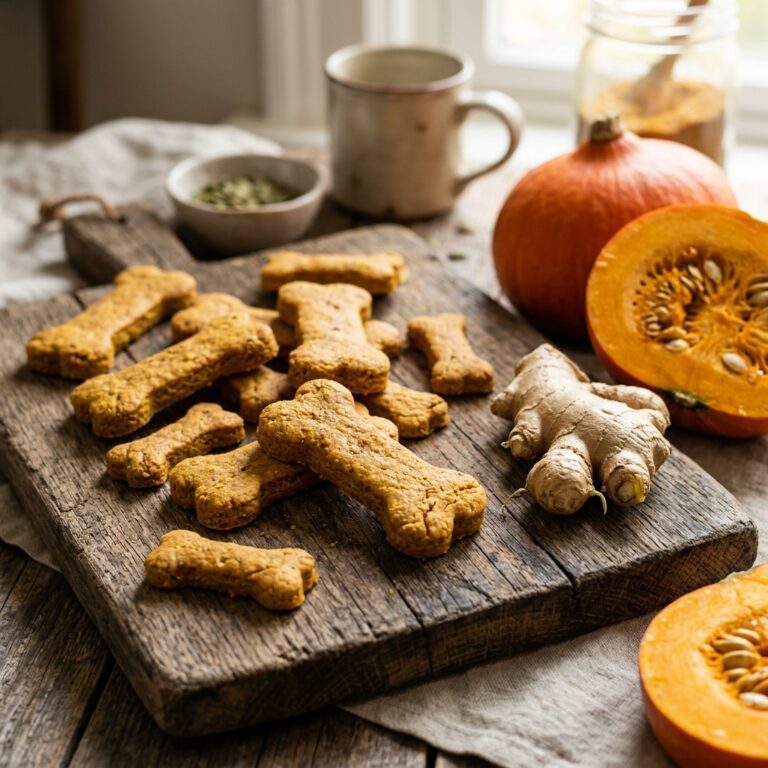 These Natural Anti-Inflammatory Ginger Pumpkin Biscuits Made My Senior Dog Play Like a Puppy Again!
