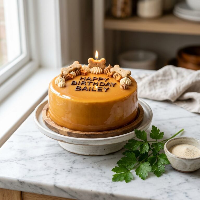 This 3-Ingredient Gelatin Glaze Secret Will Make Your Homemade Dog Cakes Look Insanely Professional!