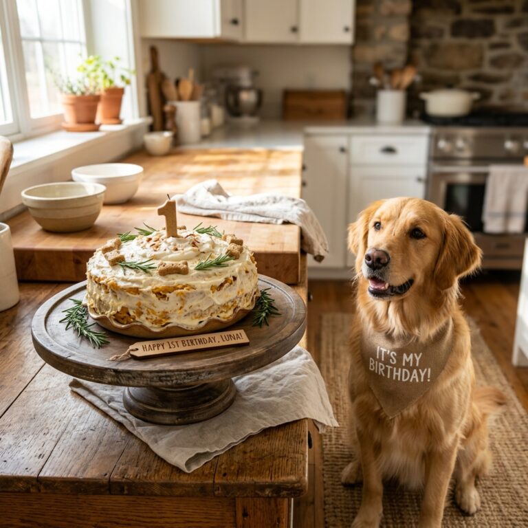 This 4-Ingredient Savory Chicken Birthday Cake Will Make Your Pup's Day Unforgettable!
