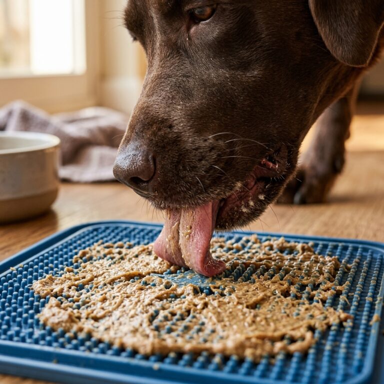 This Marshmallow Root Lick Mat Hack Heals Your Dog's Acid Reflux Overnight