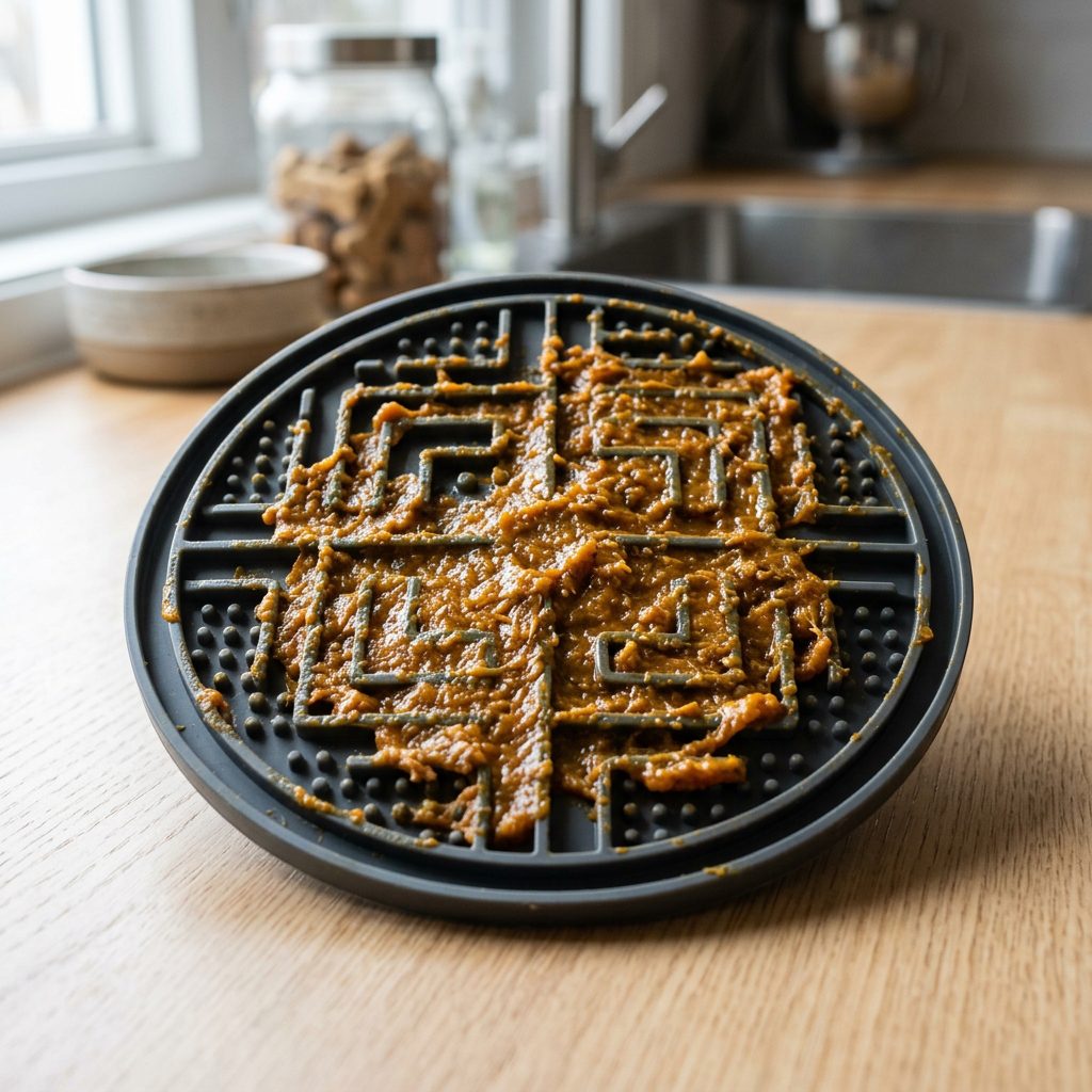 Total Focus! The Sticky Bone Marrow Lick Mat Blend That Keeps High-Energy Dogs Quiet for Hours