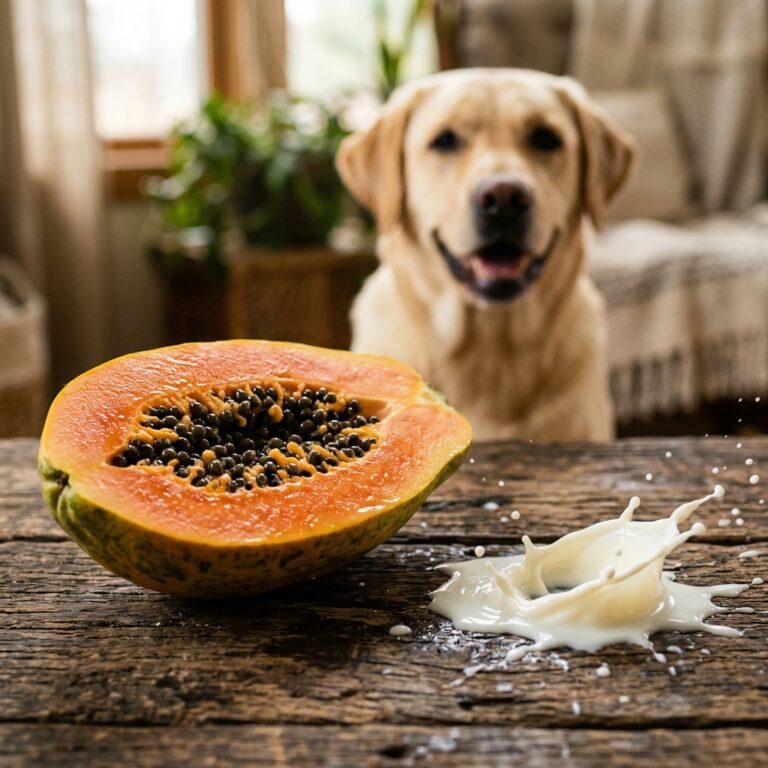 Why Vets Love This Frozen Papaya & Goat Milk Recipe for Bloated Dogs