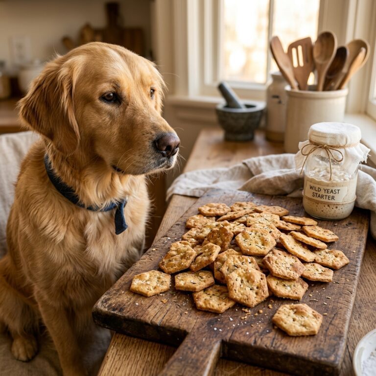 Your Dog Is Begging For These Ultra-Crunchy Sourdough Discard Crackers