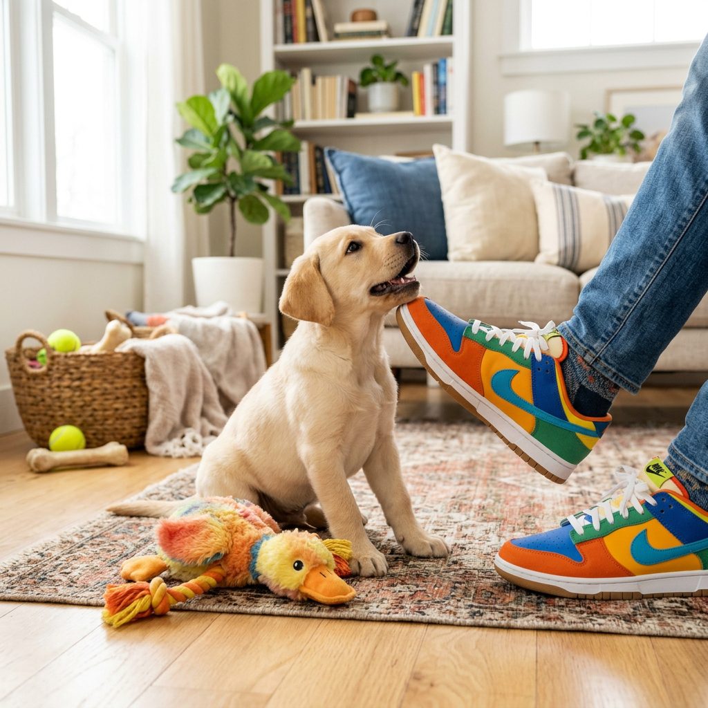 Ankle Biter! 5 Safe Ways to Stop Your Puppy Chasing and Nipping Kids