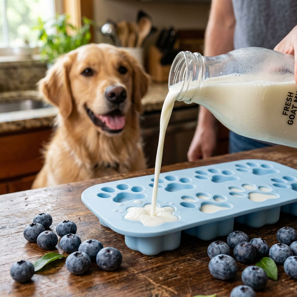 Better Than Supplements: Frozen Goat Milk Probiotic Cubes For Itchy Dogs