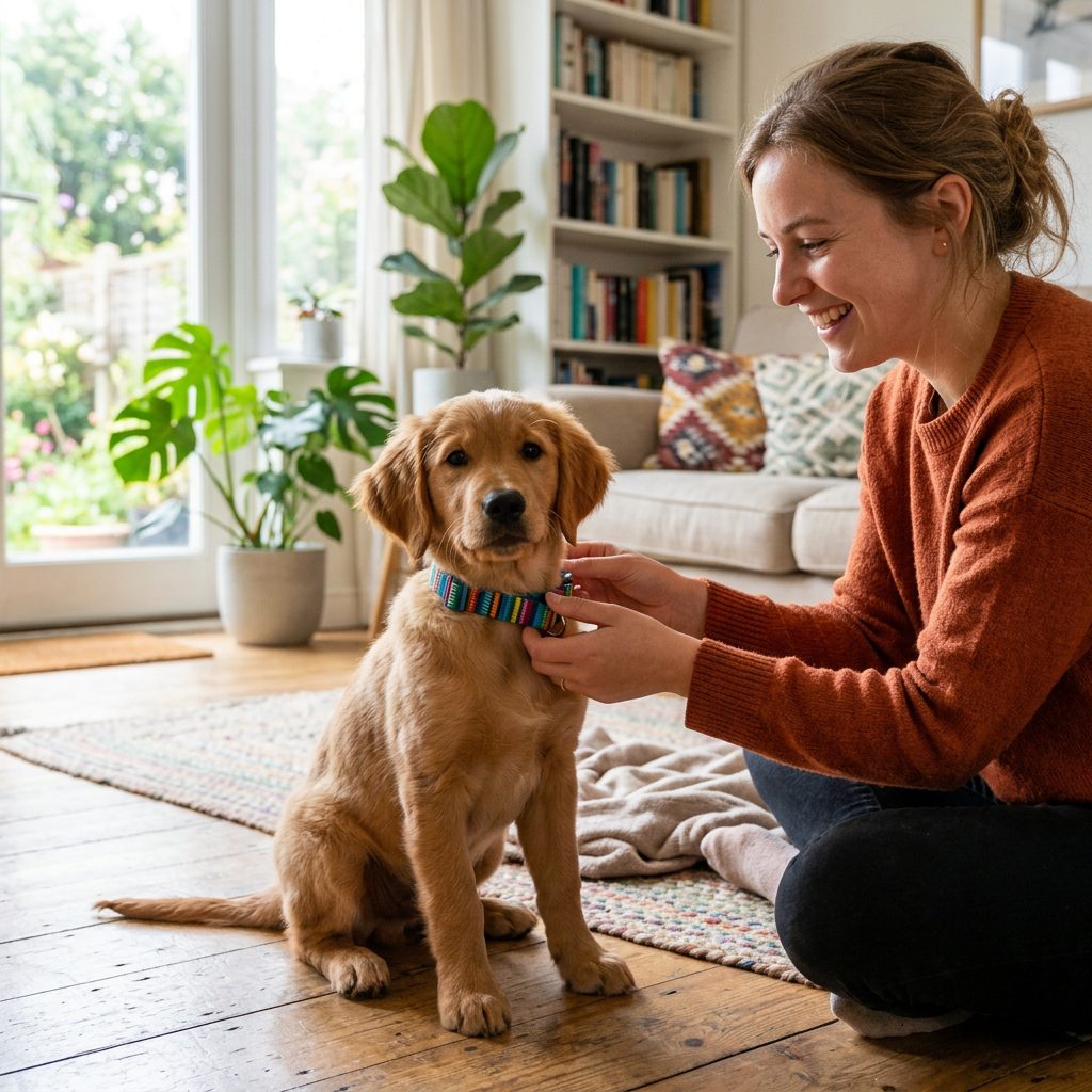 Bite-Free Collar: How to Train Your Squirmy Puppy to Sit Still for Their Collar and Tags