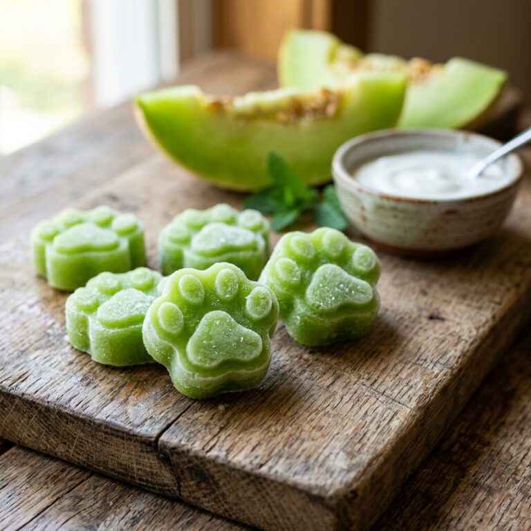 Clean Your Dog's Gut With These 3-Ingredient Frozen Honeydew Melon Dog Treats