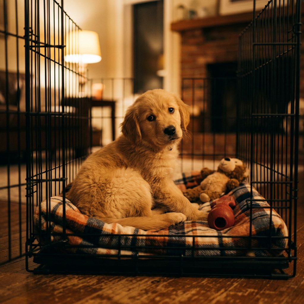 Dangerous Habit! How To Safely Stop A Puppy Chewing Metal Crate Bars At Night