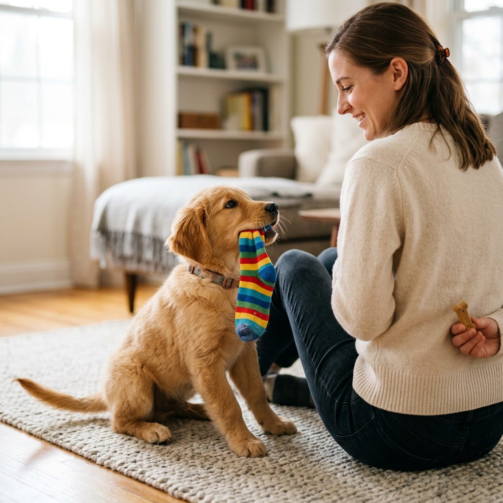 Don't Chase Them! How To Trade Stolen Items With Your Puppy Without Ruining Their Training