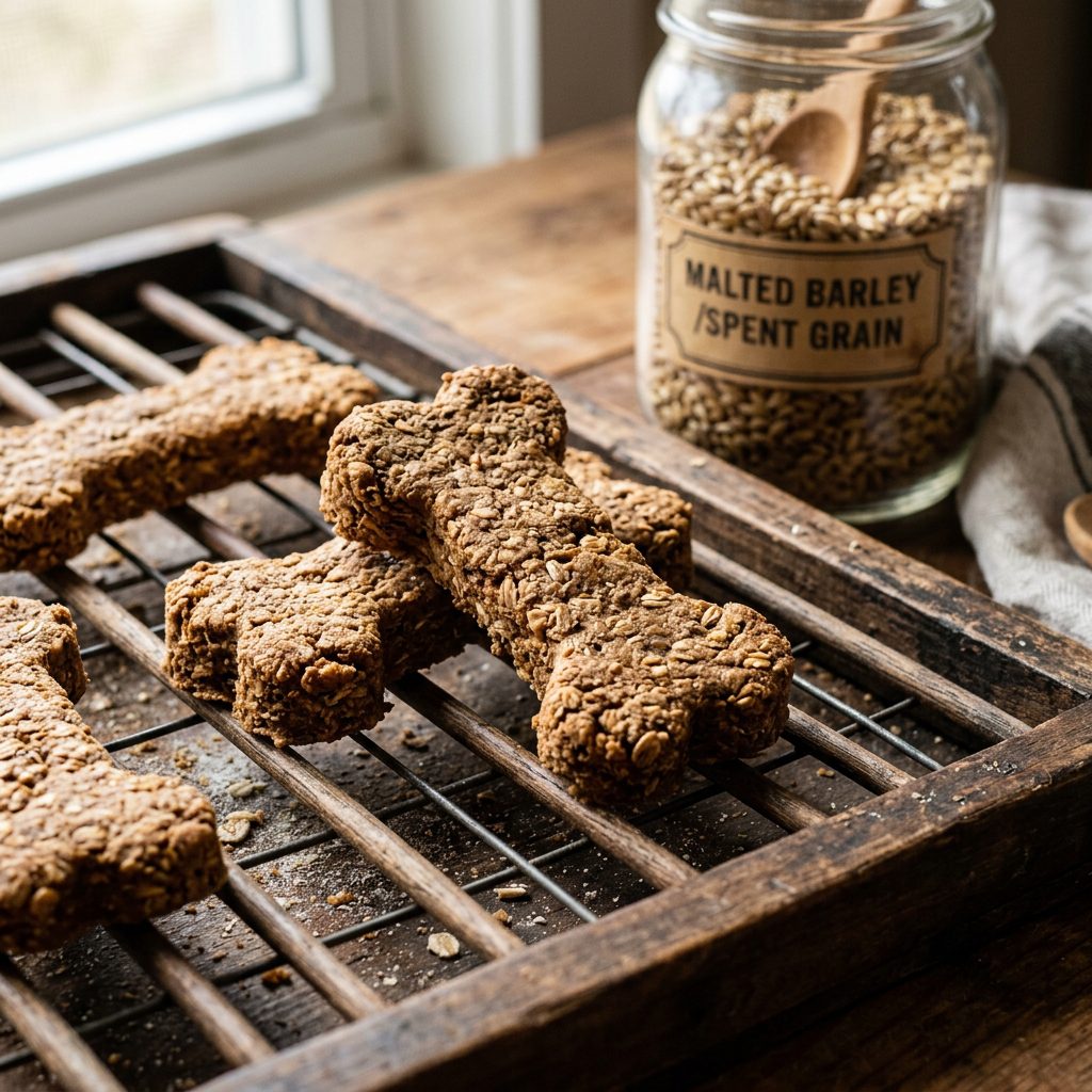 Don't Throw Away Spent Grain! Make These High-Protein Peanut Butter Dog Treats Instead