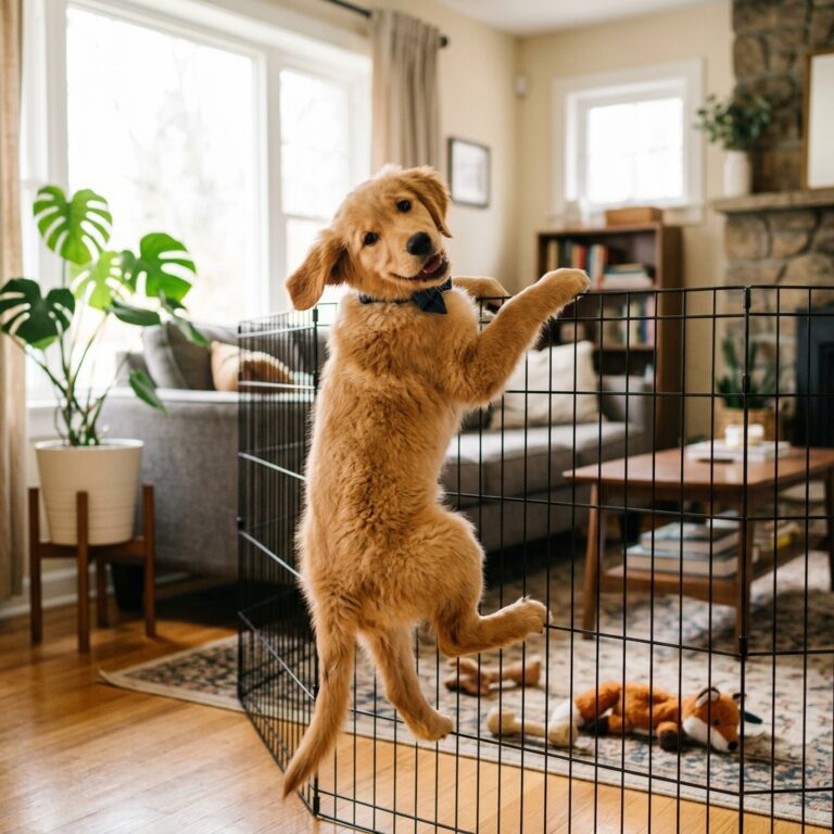 Escape Artist! The Secret 4-Step Method to Stop Your Puppy Climbing Out of the Playpen