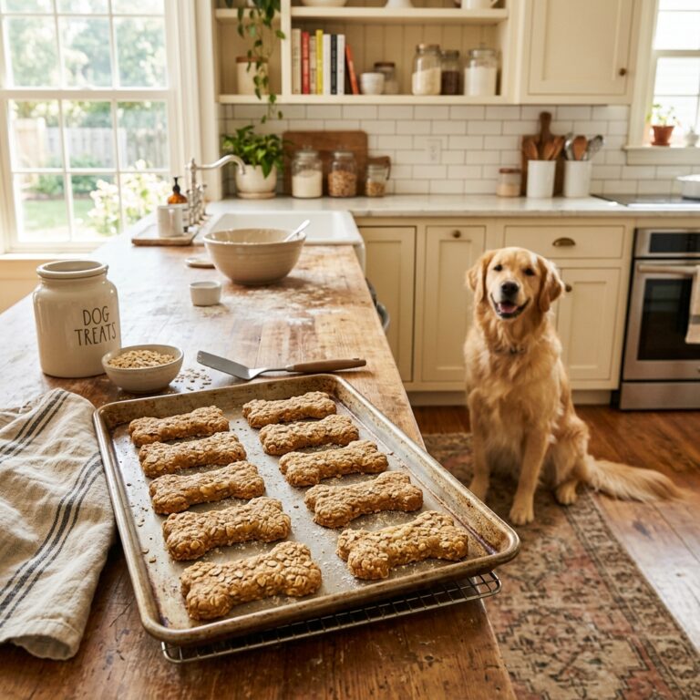 Healthy & Chewy: Baked Oatmeal and Banana Dog Cookies That Take 10 Minutes
