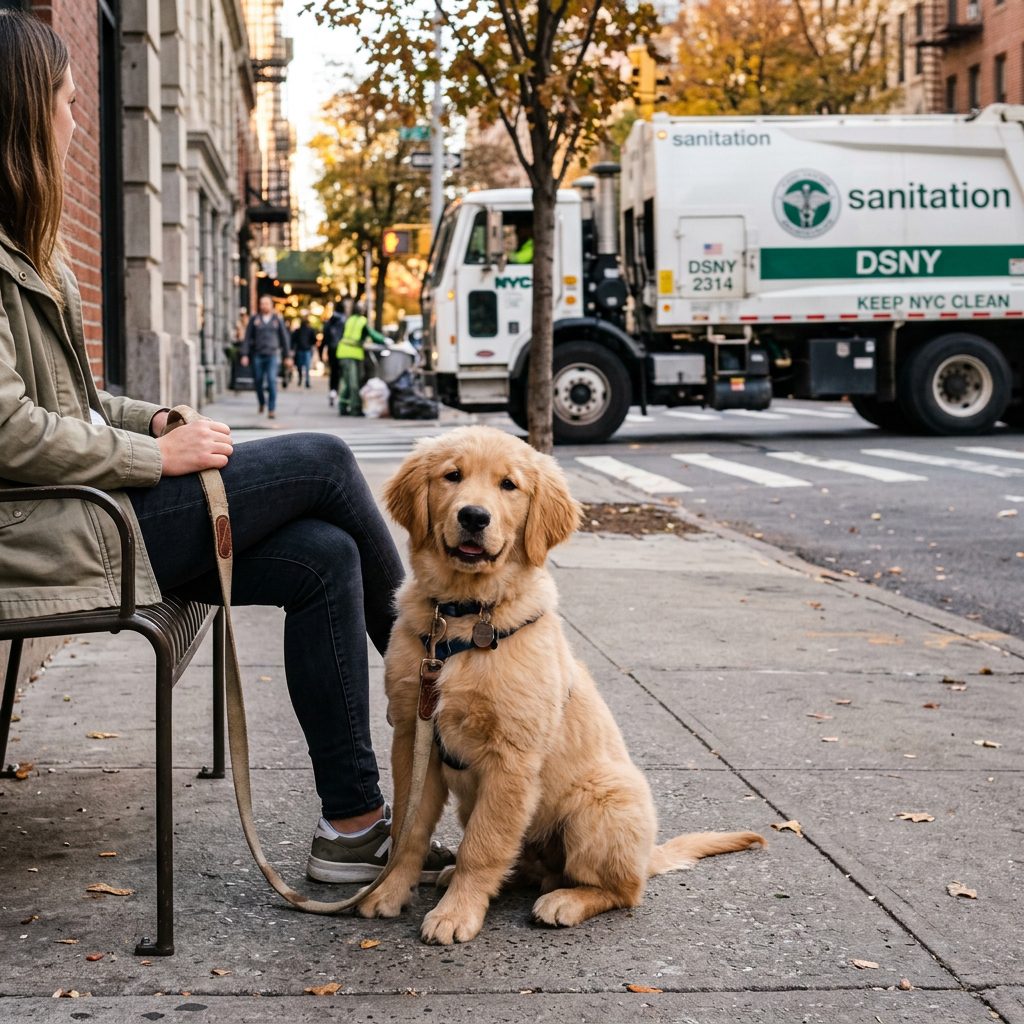 How To Stop Your Puppy Barking At Garbage Trucks (The Panic-Free Method!)