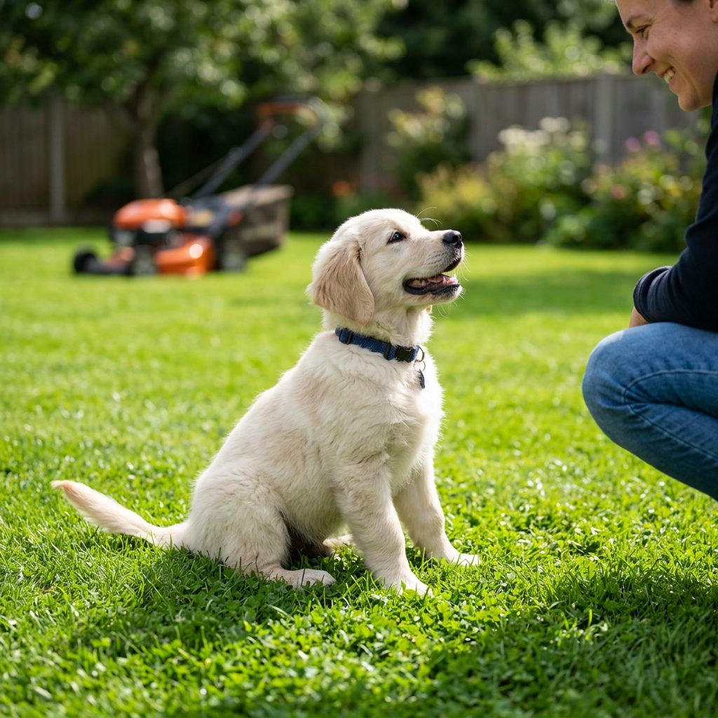 Lawn Mower Danger! How to Stop Your Puppy Chasing the Mower Before It's Too Late