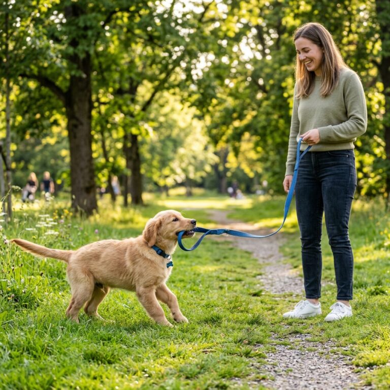 Leash Bitter? How to Train Your Puppy to Stop Chewing on the Leash Handle During Walks