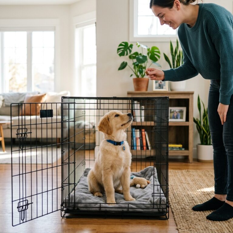 No More Bolting! The 3-Step Trick to Teach Your Puppy to Wait Calmly at the Crate Door