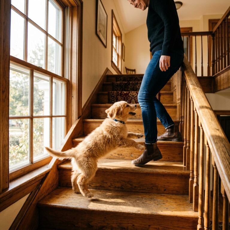 Ouch! How to Stop a Puppy From Nipping Your Ankles Every Time You Walk Downstairs