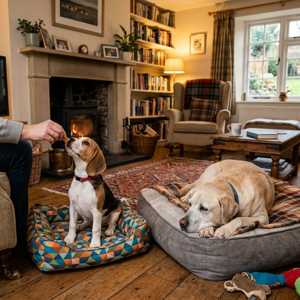 Restore Peace! How to Stop Your Pushy Puppy from Stealing the Older Dog's Bed