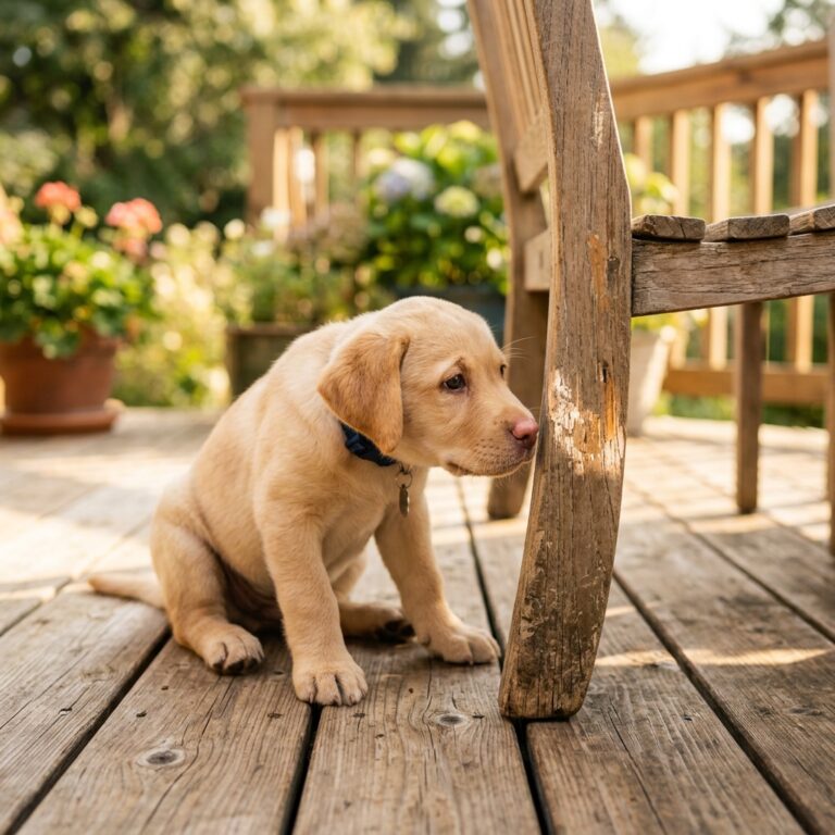 Save Your Deck! 5 Easy Ways to Stop Your Puppy From Chewing Your Wood Patio Furniture